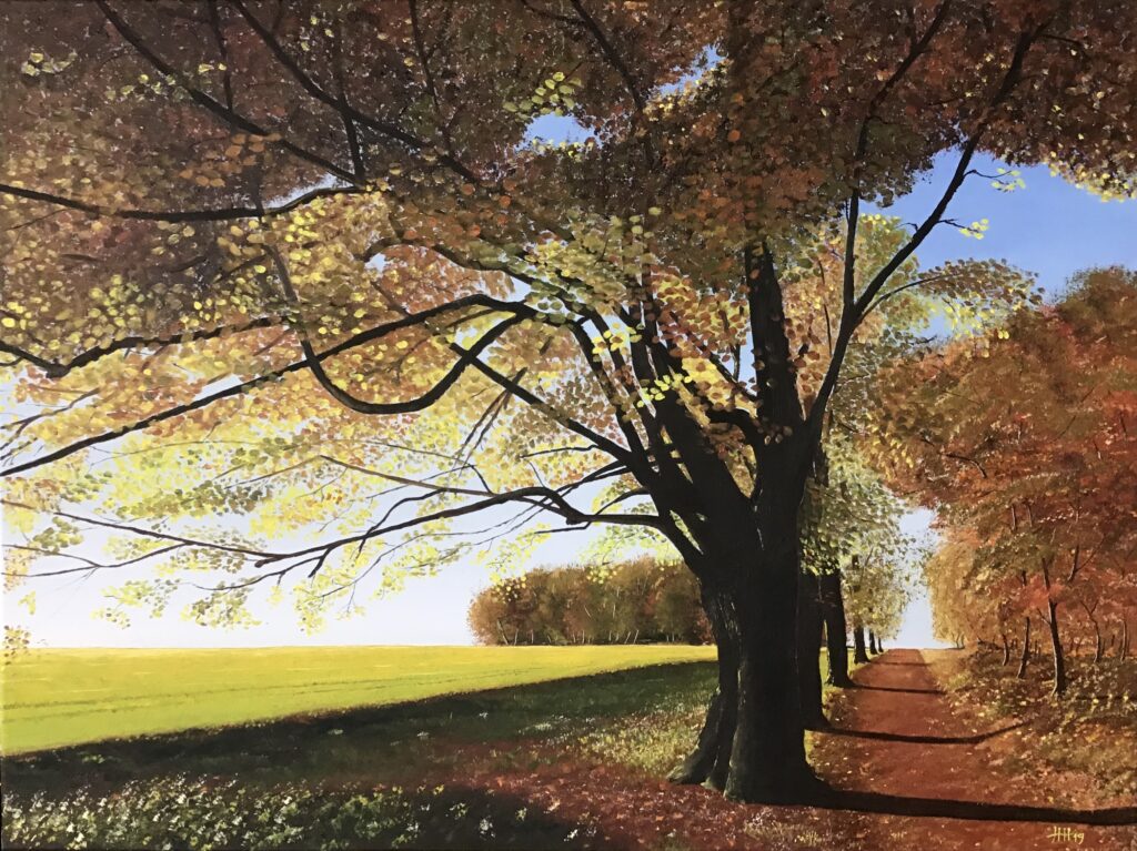 Schilderij beuk herfst Voorthuizen
