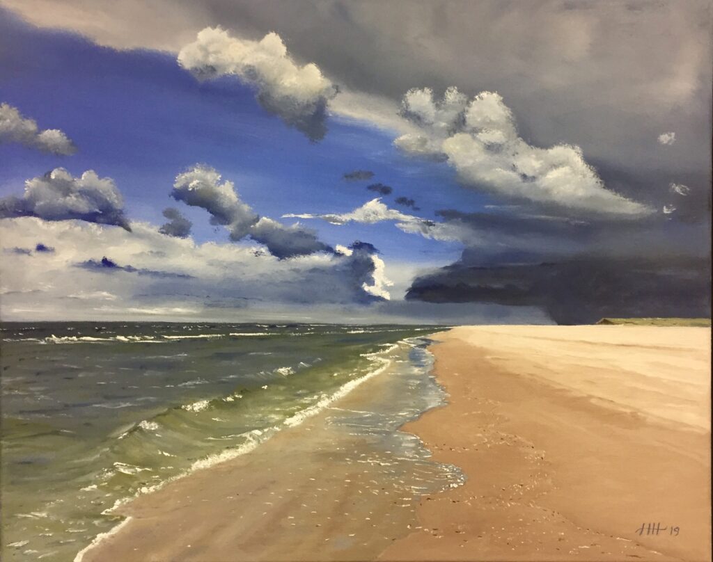 Schilderij zeegezicht Terschelling